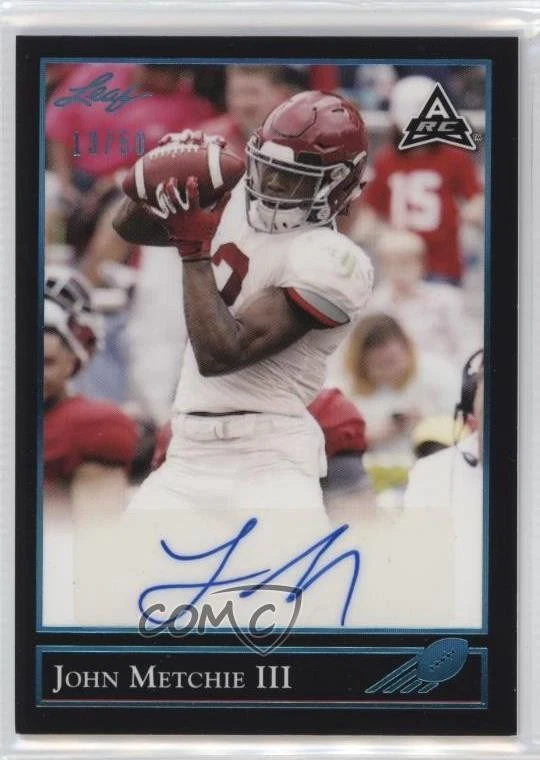 2021 Leaf Memories 1992 Base Platinum Spectrum /50 John Metchie III #BG-JM1 Auto - Image 1 of 2