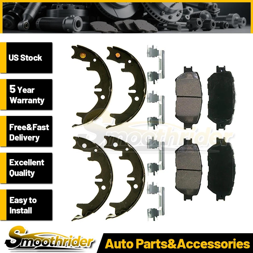 Juego de 2 pastillas de freno delanteras traseras Wagner zapatas de freno de estacionamiento para Toyota Camry 2002-2006 Foto 1 de 3