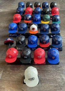 Mad Lids MLB New Era Hats 2” Mini Caps Lot of 30 Nearly Complete; Glow In Dark - Picture 1 of 9