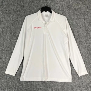 Disney Parks Shirt Mens XL Cast Member Employee Polo Uniform Long-sleeve White - Picture 1 of 10