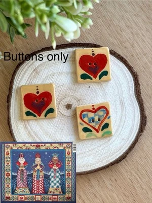 Mill Hill ceramic buttons sets Three Kings - Image 1 of 2