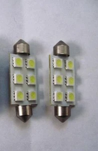 12x Cool White 6 SMD 5050 LED 41mm 211, 6413 - Picture 1 of 7