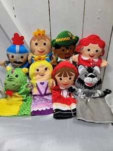 Melissa & Doug Hand 2 puppets Sets - Little Red Riding Hood & King with Friends - Picture 1 of 9