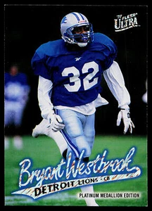 1997 Ultra Bryant Westbrook Platinum Medallion #P277 Detroit Lions - Picture 1 of 2