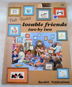 Cross Stitch 10 Booklet Dale Burdett Lovable Friends Two by Two Scottie Dogs - Picture 1 of 6