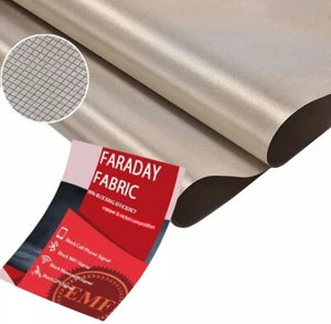 FUDALI Faraday Fabric-EMI RFID Shielding-Block WiFi/RF Anti-Radiation Militar - Picture 1 of 8