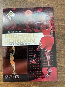 1998–99 upper deck UD choice NBA finals shots Michael Jordan 3 - Picture 1 of 4