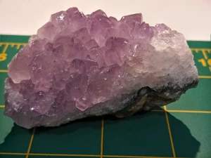 Nice! 2 3/4" x 2" Amethyst Cluster on Geode Matrix - Artigas, Northern Uruguay - Picture 1 of 9