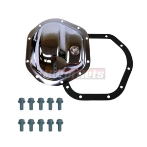 Chrome Steel Dana 44 Differential Cover Wagoneer Cherokee CJ W/ Bolts & Gasket - Picture 1 of 2