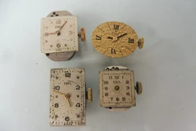 4 EBEL - Meccanismo Orologi,Bella,vecchio Orologi da Polso,Donna,Carica Manuale - Immagine 1 di 4