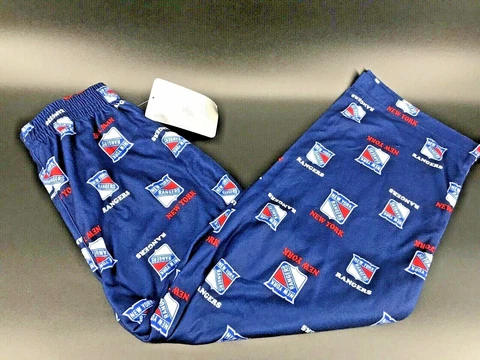 NHL New York Rangers Pajama Pants Boys Size XS (4/5) - NEW With Tags -h Cover