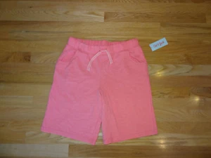 New Cat & Jack Girls Long Knit Bermuda Shorts Elastic Waist Pink XXL 18 Pockets - Picture 1 of 3