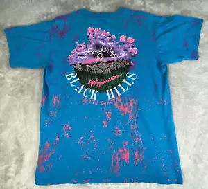 Reworked Black Hills graphic t-shirt Adult XL High Adventures Single Stitch USA - Picture 1 of 12
