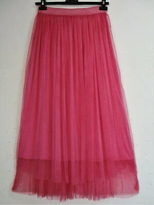 LAGENLOOK 65% POLY 35% VISCOSE NET/MESH SKIRT 6 COLS ONE SIZE FITS SIZES 12-16 - Image 1 of 4