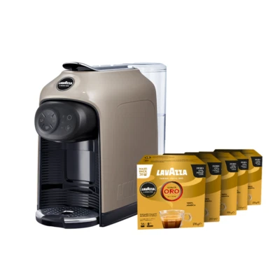Lavazza A Modo Mio Idola Greige Macchina Caffè + 180 Caps Oro Incluse - Immagine 1 di 4