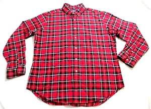 Camisa Polo Ralph Lauren Para Hombre Calce Clásico Cuadros Abotonada Roja Grande - Imagen 1 de 8