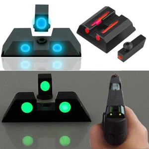 Fiber Optic 3 Dot Sights Front Rear Green Red Dot for Taurus G3 w/o G2C G2S TX22 - Picture 1 of 13