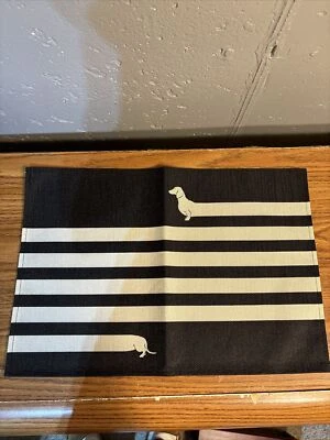 GICHUHI Dachshund  Striped Placemats Set Of 4 Long Dog 12x18 - Image 1 of 4