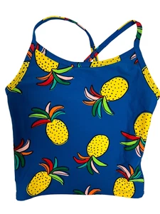 Hanna Andersson baby girls Pineapple Print Tankini Top Swimsuit size 110 cm US 5 - Picture 1 of 7