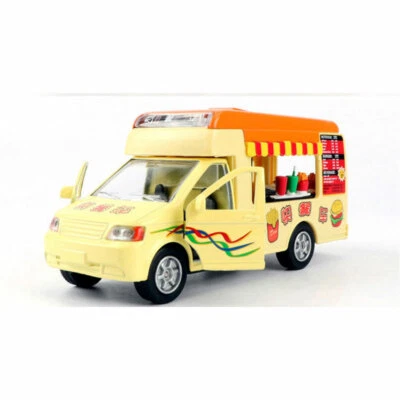 1:32 Hot Dog Truck Model Car Diecast Toy Vehicle with Light Sound Boys Toys - Image 1 of 4