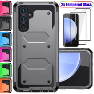 For Samsung Galaxy S23 FE 5G Cell Phone Case Cover with Glass Screen Protector - Picture 1 of 31