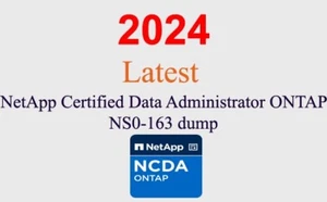 Certyfikowany administrator danych NetApp ONTAP NS0-163 GWARANTOWANY (aktualizacja 1 miesiąc) - Zdjęcie 1 z 1