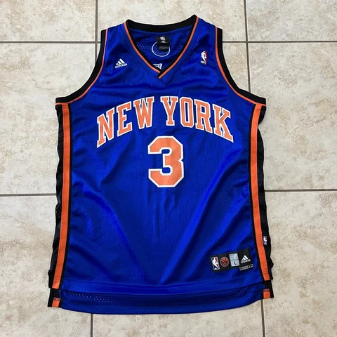 VINTAGE Authentic Adidas New York KNICKS STEPHON MARBURY Mens Large Jersey Rare Cover