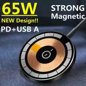 For Samsung S23 Ultra S22 15W MagSafe Magnetic Fast Wireless Charger Clear Pad - Picture 1 of 19