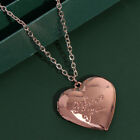 Love Heart Locket Pendants Openable Photo Frame Glossy Family Picture Neckl-qk