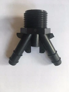 Divisor de púas de 12 mm de 2 vías a hilo BSP macho de 3/4 - Imagen 1 de 4
