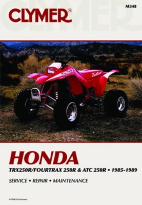 Manual Honda ATV Honda TRX250R Fourtrax 250R ATC 250R 1985-1989 Clymer Workshop - Imagen 1 de 4