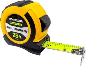 52425IE; 25' X 1.06" Powerblade II" Cinta métrica de ingeniero; Amarillo/Negro - Imagen 1 de 12