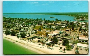 Postcard Aerial View of Shopping District Fort Myers Beach Florida FL UNP - Picture 1 of 2