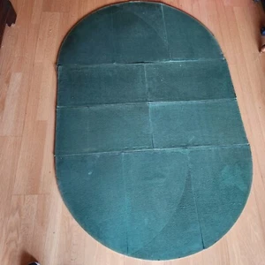 Oval Dining Table Foldable Protector Pads Felt on back- 68" X 44"- VTG 3 Piece - Picture 1 of 6