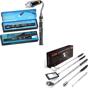 Gifts for Men 5PCS Telescoping Magnetic Pick Up Tool Kit and 1 Pack Magnetic ... - Picture 1 of 9