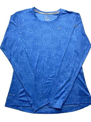 Camisa Top Nike Para Mujer Azul Medio Correr Calce Seco Deporte Ropa Activa Exterior Foto 1 de 4