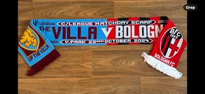 ASTON VILLA V BOLOGNA 22/10/25 limited edition scarf - Picture 1 of 5