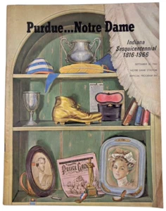 Purdue vs Notre Dame Official Football Program September 24, 1966 ND Stadium - Picture 1 of 8