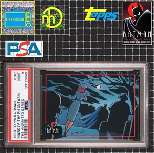 1993 Topps Batman: The Animated Series - #167 Batman / Mask Phantasm PSA 9 MINT - Picture 1 of 4
