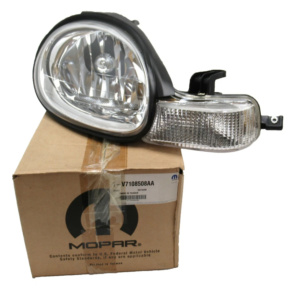 Faro lateral derecho pasajero V7108508AA Mopar 2000-2002 Dodge Plymouth neón Foto 1 de 4