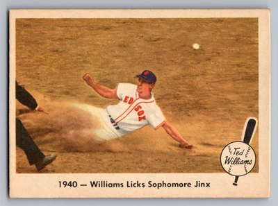 Fleer Ted Williams #15 1940 1959 - Williams Licks Sophomore Jinx Foto 1 de 3