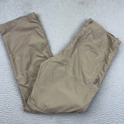 Mountain Hardwear Pants Mens 31x32 Tan Convertible Zip Off Hiking Nylon Outdoors - Image 1 of 4