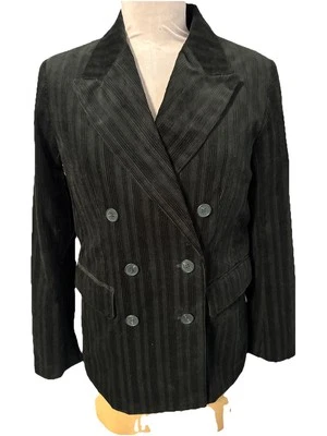 Chaqueta Blazer Worthington Mujer 6 Noche Bosque Doble Pecho Pana Nueva con Etiquetas Foto 1 de 4