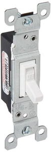 1451-WCP 15-Amp, 120-Volt, Toggle Framed Single-Pole AC Quiet Switch, Residen... - Bild 1 von 5