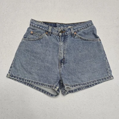 Pantalones cortos de jean ajustados vintage (1996) Levi's 912 naranja pestaña 37912 para mujer talla 9 Foto 1 de 4