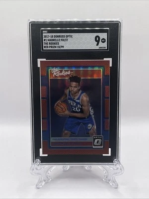 2017-18 Panini Donruss Optic - The Rookies Markelle Fultz Red Prizm RC /99 SGC 9 - Image 1 of 4