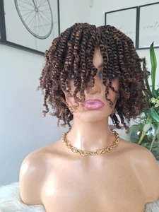 Kinky twist braided wig, Afro Twist Wig. In Dark Brown And Golden Brown π§‘π€π§‘π€ - Picture 1 of 10
