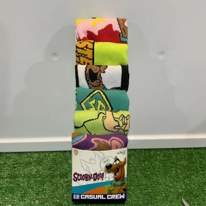 Scooby-Doo! Crew Socks By Bioworld - 6 Different Pairs New With Tags Size 8-12 - Picture 1 of 14