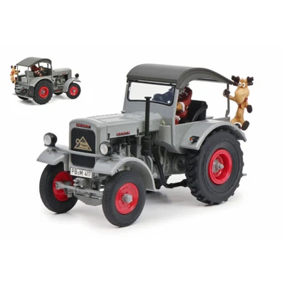 TRATTORE DEUTZ F3 M417 TRACTOR 1954 - CHRISTMAS EDITION CON BABBO NATALE 1:32 Sc - Immagine 1 di 4