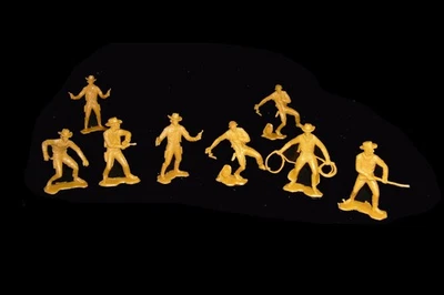 Brinquedos RUBERSTEIN Cowboys soldados de brinquedo MARX 54mm - Imagem 1 de 2